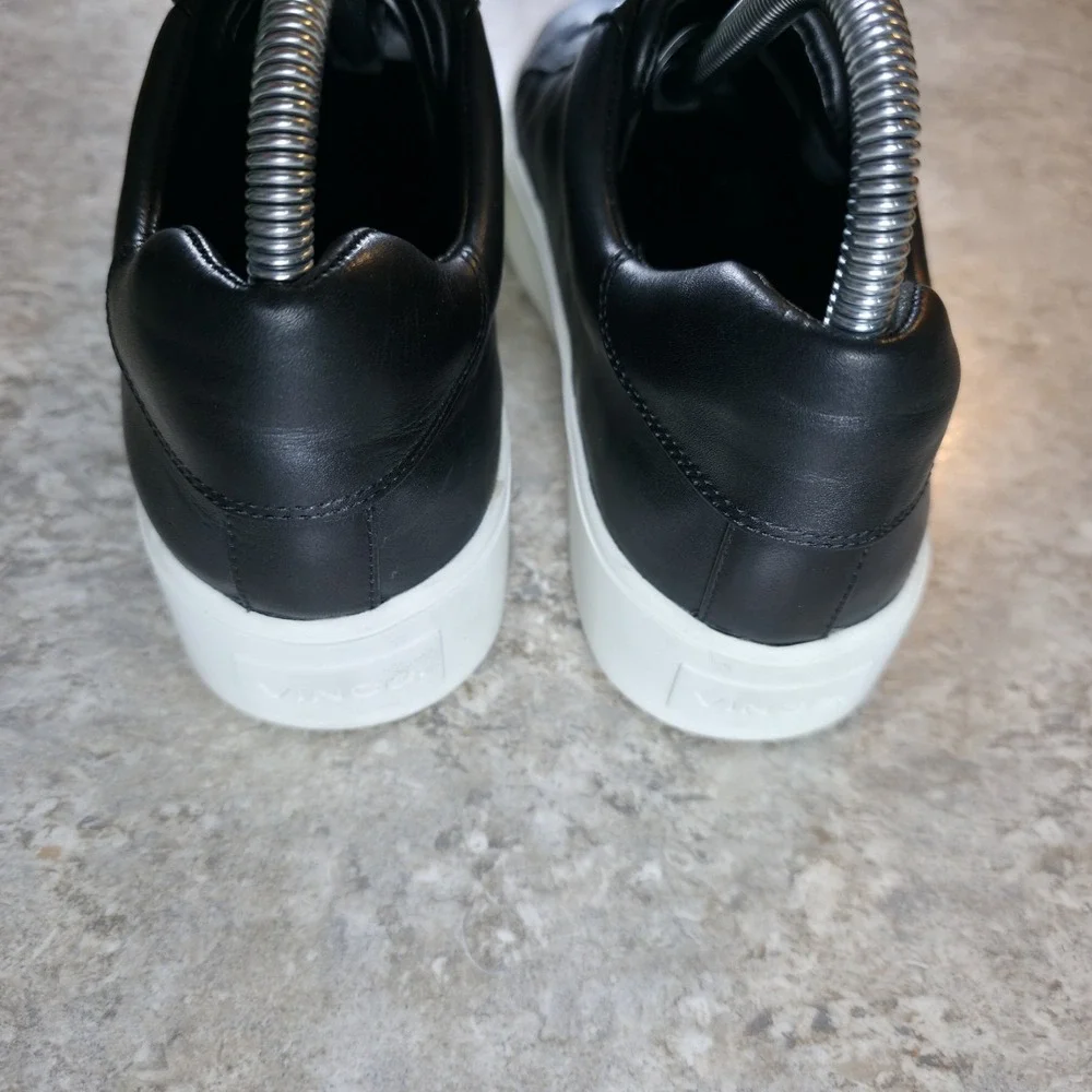 Vince Black Leather Slip On Platform Chunky Shoes Women's 9 / EU 39 *Worn Once.